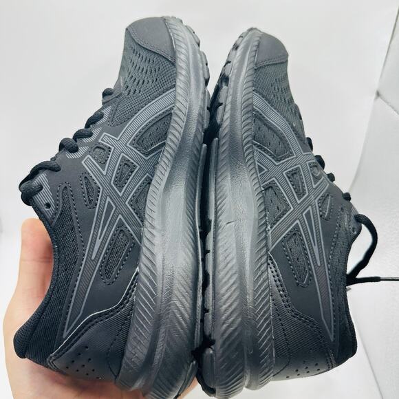 Size 6 - Asics Gel Contend 8 Triple Black Running Women’s Shoe - Picture 6 of 8